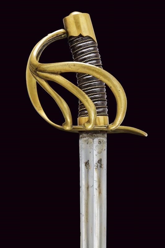 Sciabola da truppa dei Corazzieri e Cavalleria Pesante Mod. AN XI, Francia, lunghezza 112,4 cm