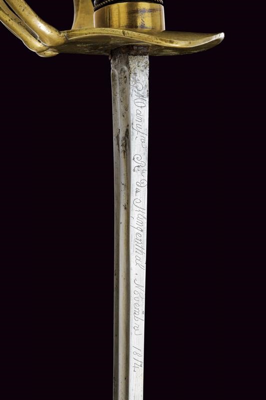 Sciabola da truppa dei Corazzieri e Cavalleria Pesante Mod. AN XI, Francia, lunghezza 112,4 cm