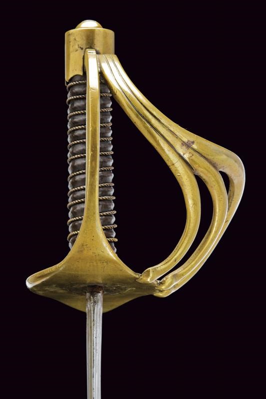 Sciabola da truppa dei Corazzieri e Cavalleria Pesante Mod. AN XI, Francia, lunghezza 112,4 cm