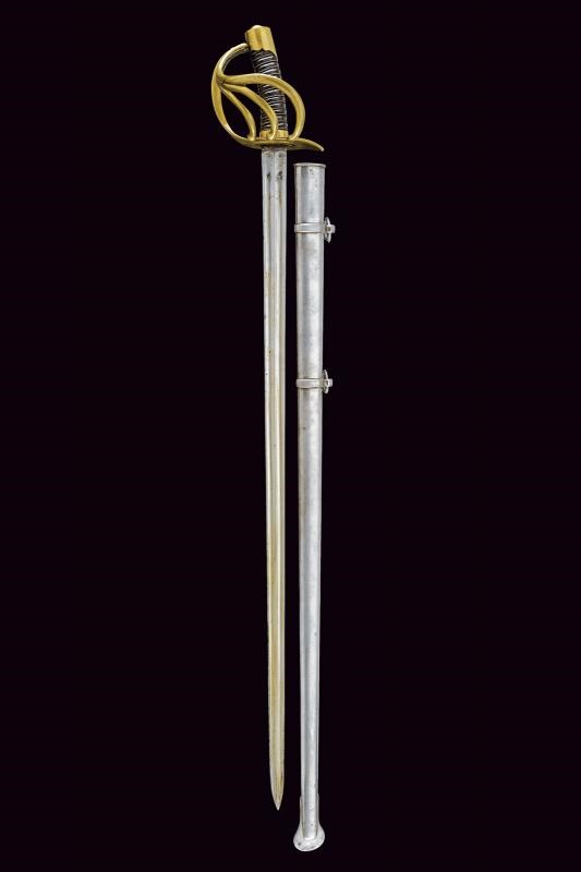 Sciabola da truppa dei Corazzieri e Cavalleria Pesante Mod. AN XI, Francia, lunghezza 112,4 cm