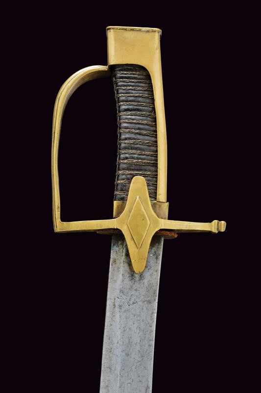 Sciabola da ufficiale dei Cacciatori a Cavallo, Francia, lunghezza 98,5 cm.