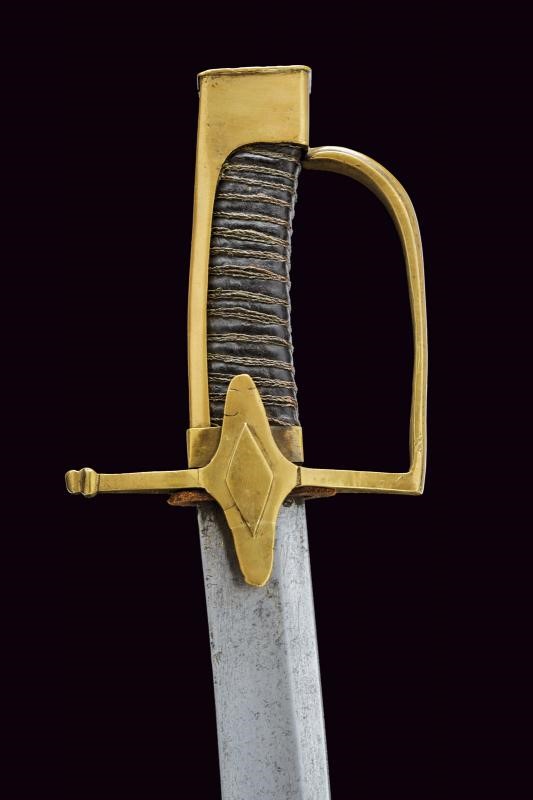 Sciabola da ufficiale dei Cacciatori a Cavallo, Francia, lunghezza 98,5 cm.