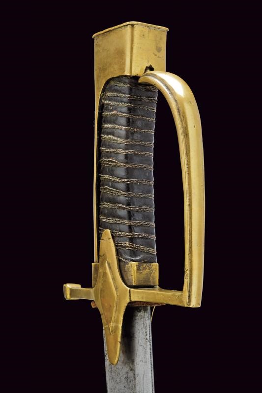 Sciabola da ufficiale dei Cacciatori a Cavallo, Francia, lunghezza 98,5 cm.