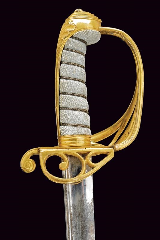 Sciabola da ufficiale di marina, Regno Unito, epoca di re Guglielmo IV (1830 - 1837), lunghezza 9...