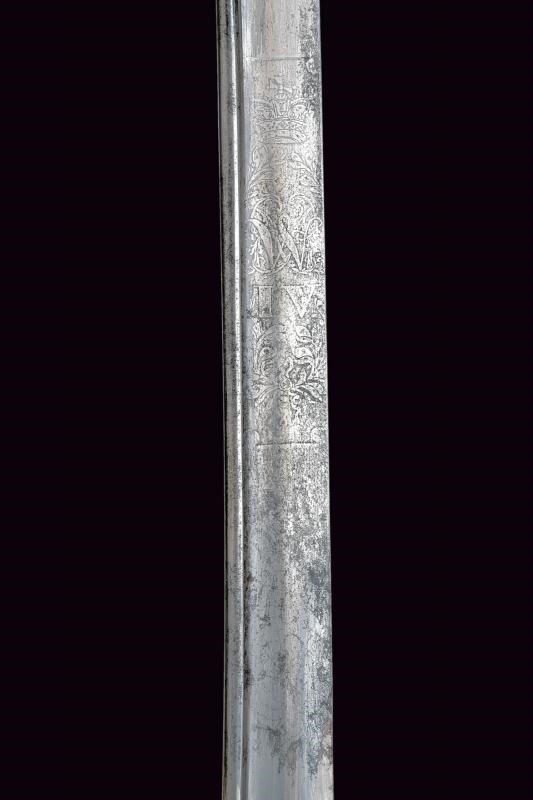 Sciabola da ufficiale di marina, Regno Unito, epoca di re Guglielmo IV (1830 - 1837), lunghezza 9...