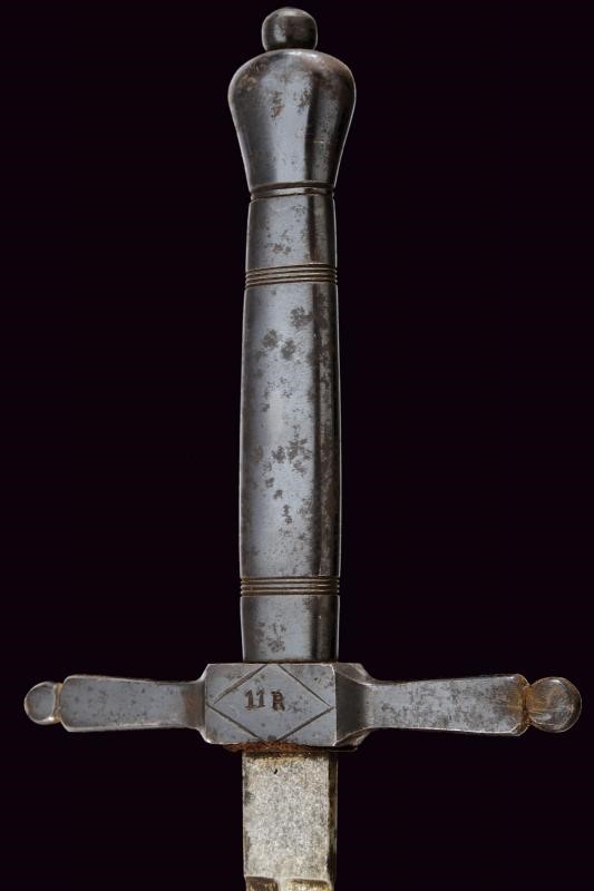Spada dell'Ordine di Malta, con croce in metallo argentato, lunghezza 92,7 cm