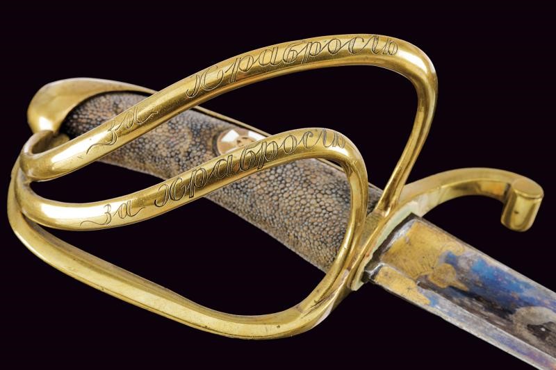 Sciabola di ricompensa, Russia imperiale, lunghezza 96.5 cm