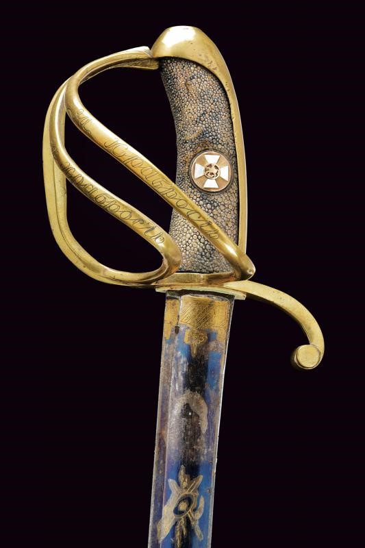 Sciabola di ricompensa, Russia imperiale, lunghezza 96.5 cm