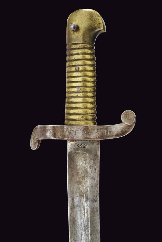 Carabina da cacciatori a luminello con baionetta, Regno delle Due Sicilie, lunghezza 125,5 cm