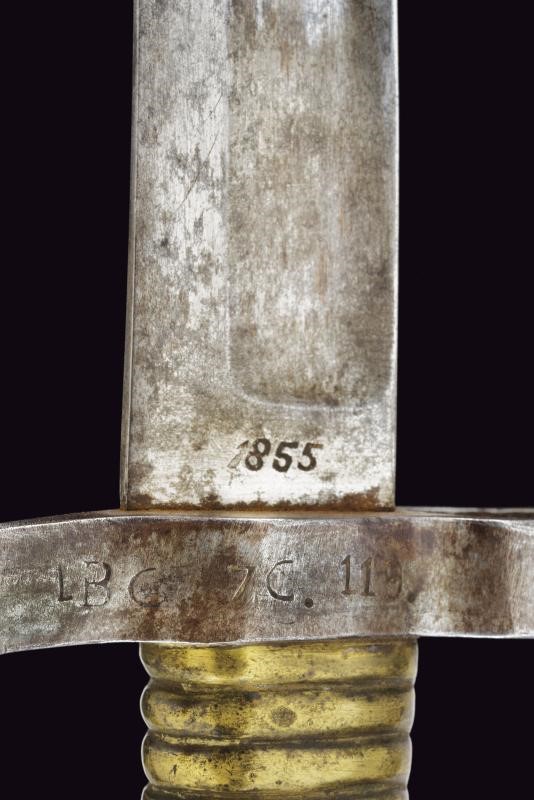 Carabina da cacciatori a luminello con baionetta, Regno delle Due Sicilie, lunghezza 125,5 cm