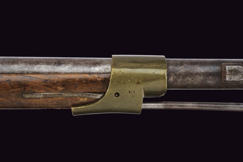 Carabina da cacciatori a luminello con baionetta, Regno delle Due Sicilie, lunghezza 125,5 cm