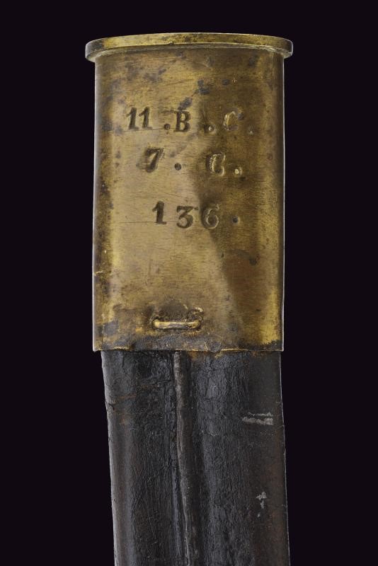 Carabina da cacciatori a luminello con baionetta, Regno delle Due Sicilie, lunghezza 125,5 cm