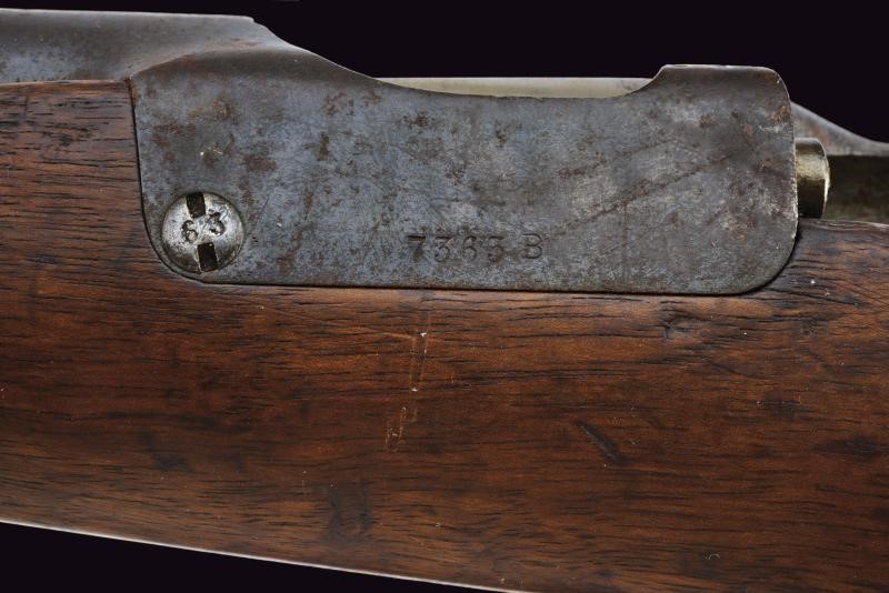 Carabina Werndl Mod. 1873/77 con baionetta a ghiera, Austria, lunghezza 100.5 cm.