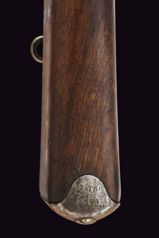 Carabina Werndl Mod. 1873/77 con baionetta a ghiera, Austria, lunghezza 100.5 cm.
