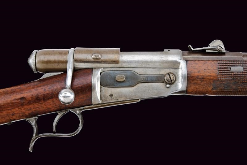 Carabina Vetterli M1869/71, tecnica svizzera, lunghezza 114 cm