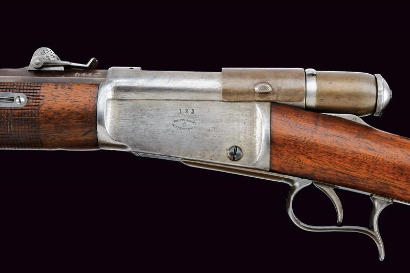 Carabina Vetterli M1869/71, tecnica svizzera, lunghezza 114 cm