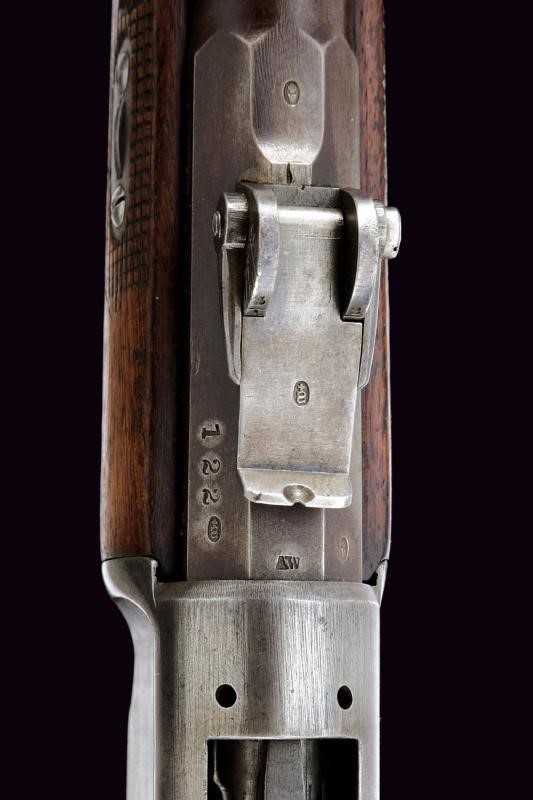 Carabina Vetterli M1869/71, tecnica svizzera, lunghezza 114 cm