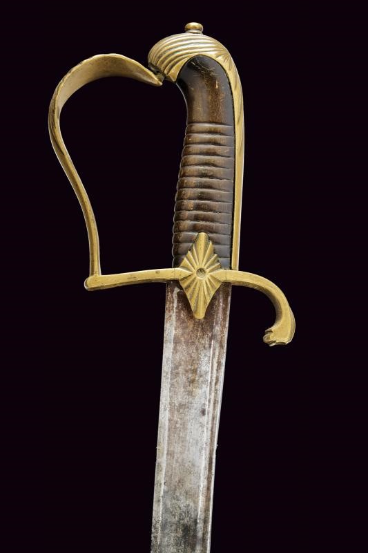 Sciabola da ufficiale italiana del periodo della Restaurazione, lunghezza 90 cm