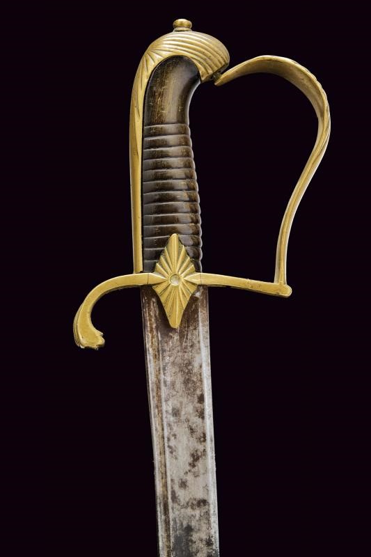 Sciabola da ufficiale italiana del periodo della Restaurazione, lunghezza 90 cm