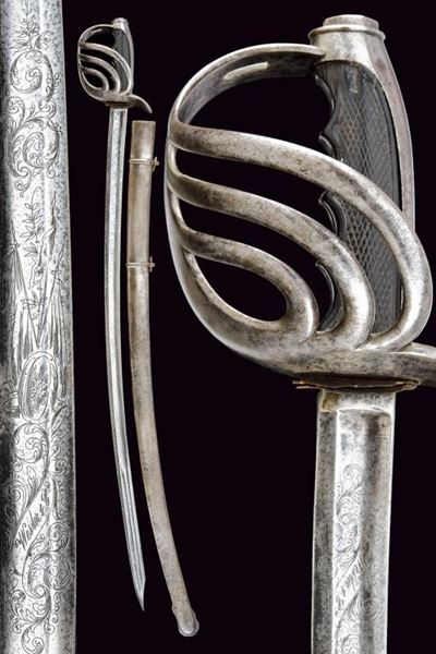 Sciabola da ufficiale di cavalleria, modello 1864, Regno d'Italia