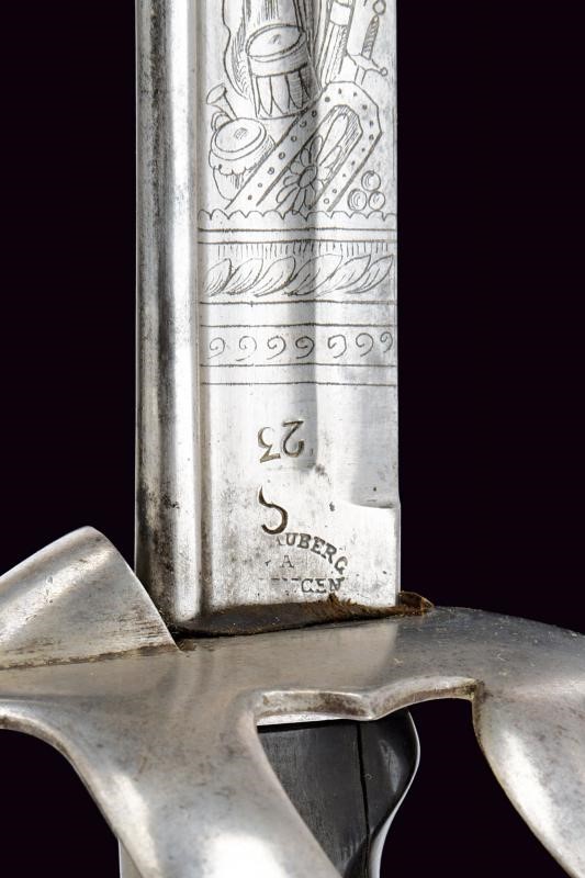 Sciabola da ufficiale di artiglieria a cavallo, Regno d'Italia, lunghezza 102.5 cm