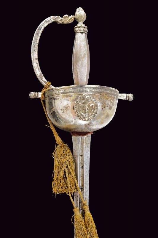 Spada da senatore, Regno di Sardegna, Vittorio Emanuele II (1849-1861), lunghezza 103 cm