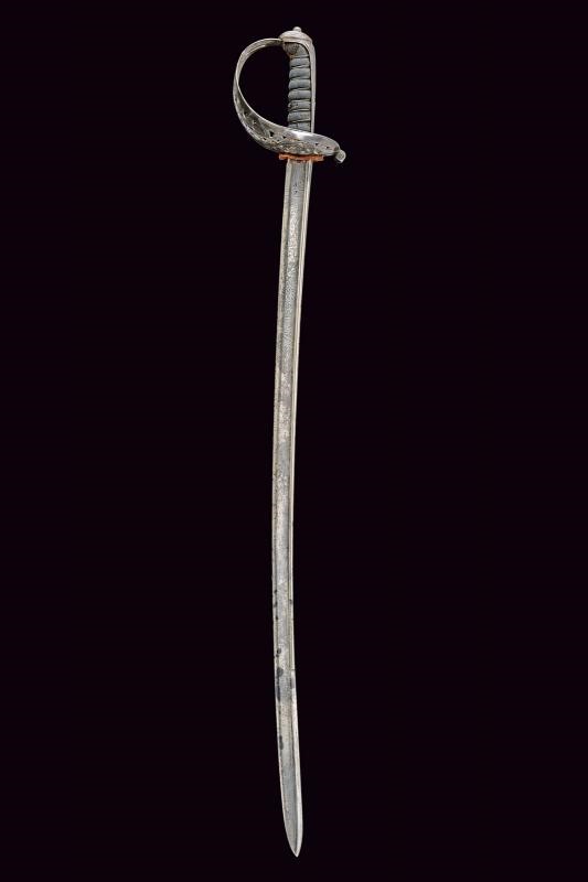 Sciabola Ussara del Granducato di Toscana, lunghezza 100.5 cm
