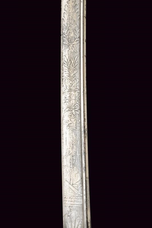 Sciabola Ussara del Granducato di Toscana, lunghezza 100.5 cm