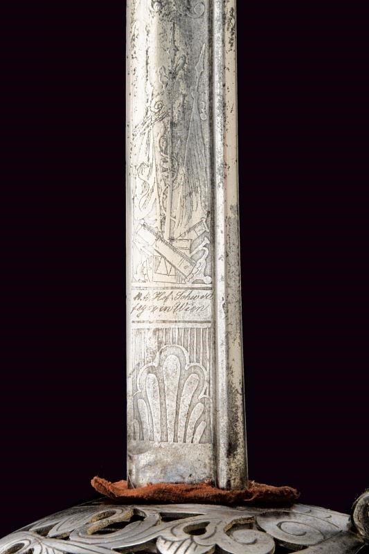 Sciabola Ussara del Granducato di Toscana, lunghezza 100.5 cm