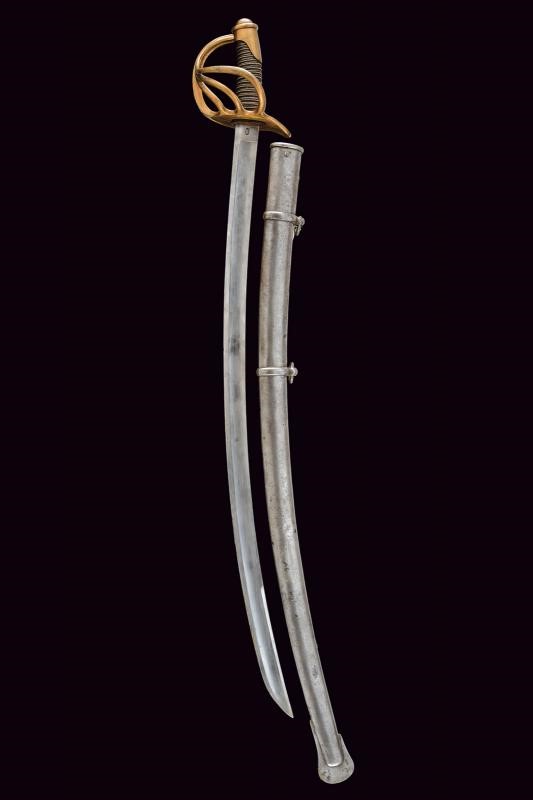 Sciabola da truppa dei cacciatori a cavallo, Regno delle Due Sicilie, lunghezza 103 cm