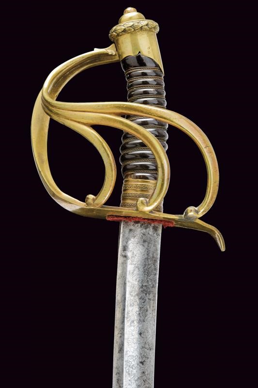 Sciabola da ufficiale dei cacciatori a cavallo, Regno delle Due Sicilie, 1848