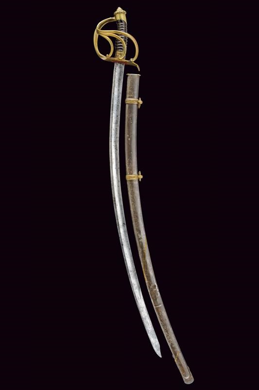 Sciabola da ufficiale dei cacciatori a cavallo, Regno delle Due Sicilie, 1848