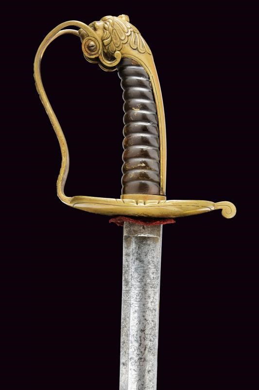 Spada da ufficiale subalterno della Guardia Civica, Modello 1847, Stato Pontificio