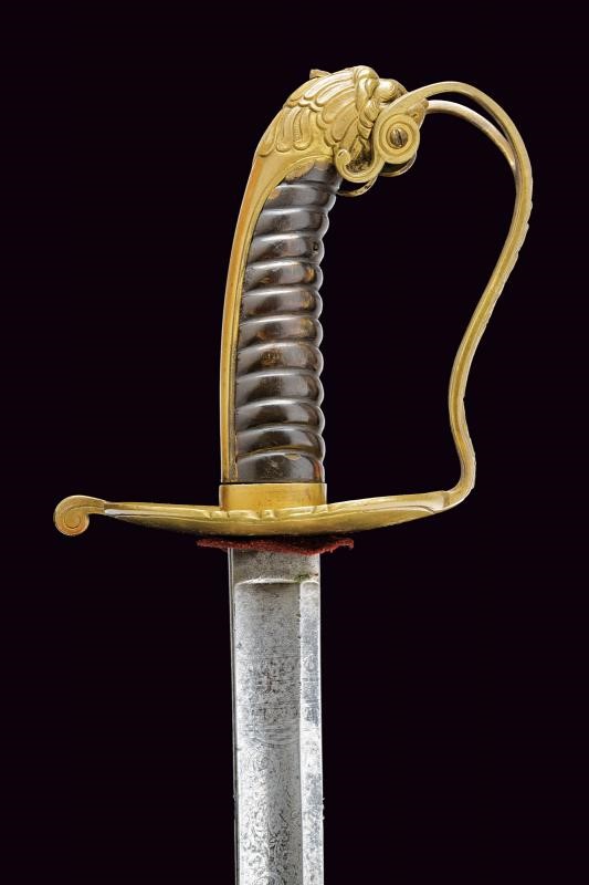 Spada da ufficiale subalterno della Guardia Civica, Modello 1847, Stato Pontificio