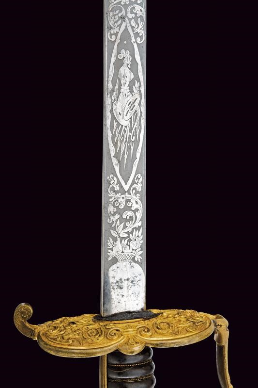 Spada da ufficiale subalterno della Guardia Civica, Modello 1847, Stato Pontificio