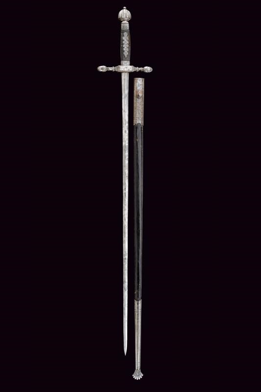 Spada da Cameriere Pontificio, Stato Pontificio, lunghezza 88 cm