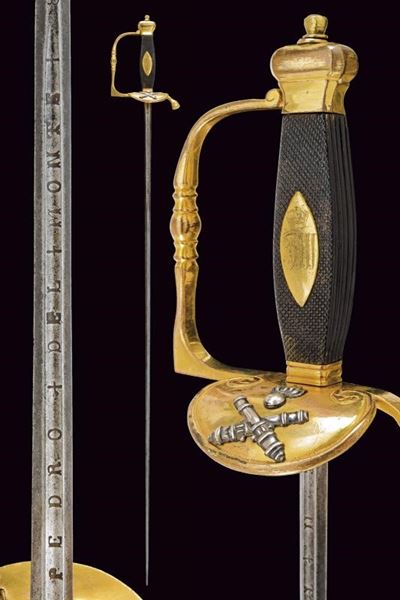 Ferdinando III d'Asburgo-Lorena, Spadino da ufficiale di artiglieria, Toscana, lunghezza 104.5 cm