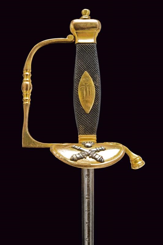 Ferdinando III d'Asburgo-Lorena, Spadino da ufficiale di artiglieria, Toscana, lunghezza 104.5 cm