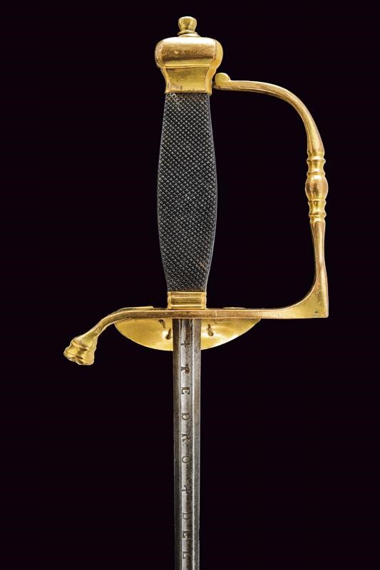 Ferdinando III d'Asburgo-Lorena, Spadino da ufficiale di artiglieria, Toscana, lunghezza 104.5 cm