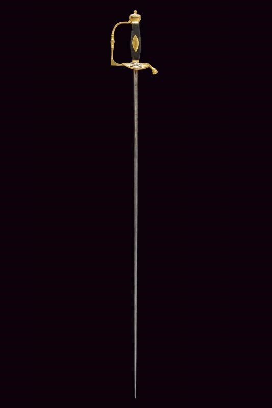 Ferdinando III d'Asburgo-Lorena, Spadino da ufficiale di artiglieria, Toscana, lunghezza 104.5 cm
