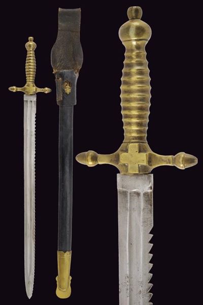 Daga a sega della Guardia Nazionale, Italia, lunghezza 60.5 cm