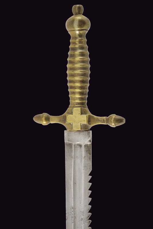 Daga a sega della Guardia Nazionale, Italia, lunghezza 60.5 cm