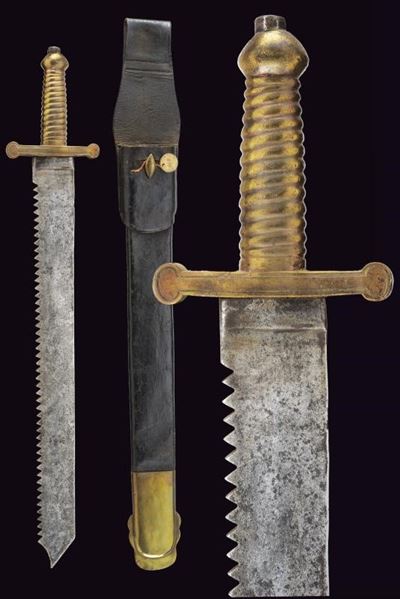 Daga a sega dei pontieri, Regno di Sardegna, 1831-1833