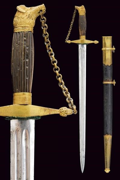 Daga da ufficiale forestale, Piemonte, lunghezza 68.2 cm