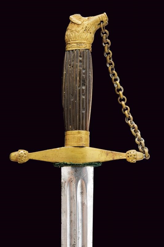 Daga da ufficiale forestale, Piemonte, lunghezza 68.2 cm