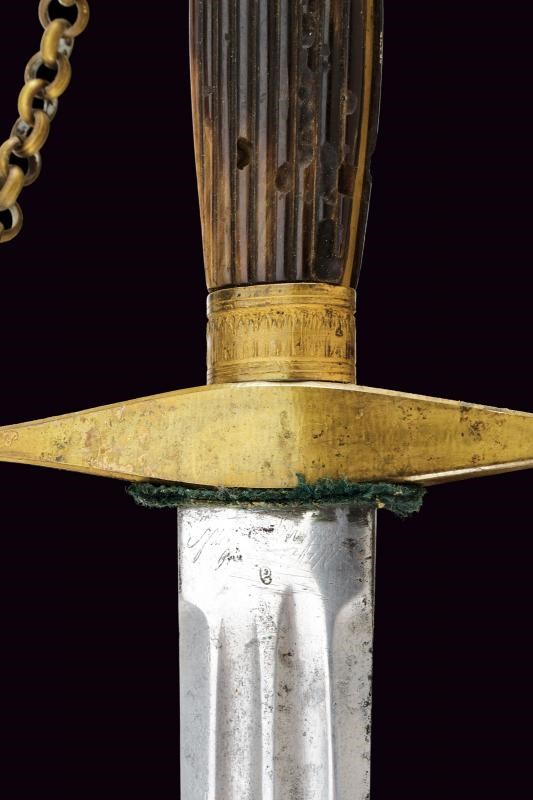 Daga da ufficiale forestale, Piemonte, lunghezza 68.2 cm