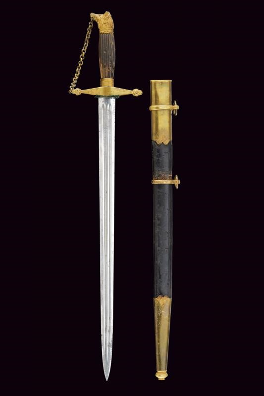 Daga da ufficiale forestale, Piemonte, lunghezza 68.2 cm