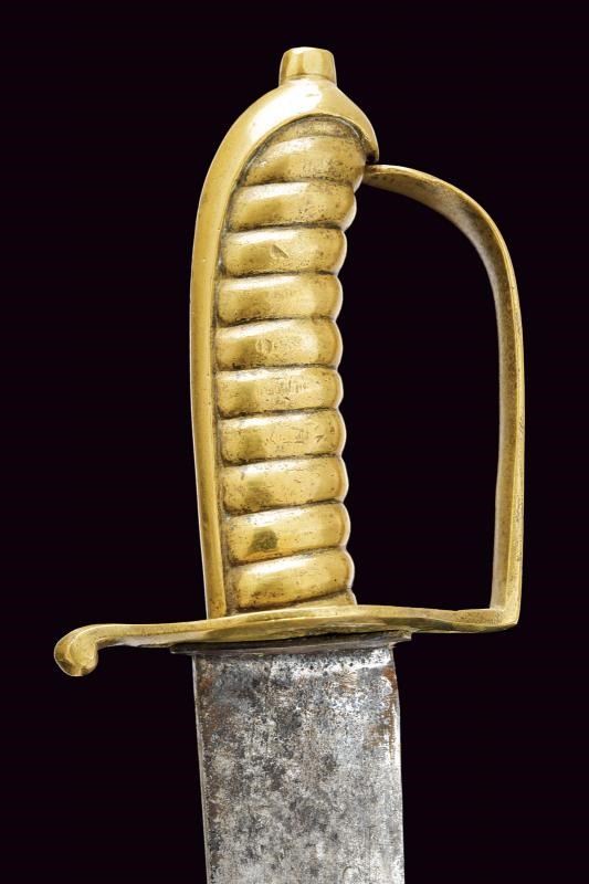 Raro sabro da artiglieria Mod. 1777, Piemonte, lunghezza 70 cm