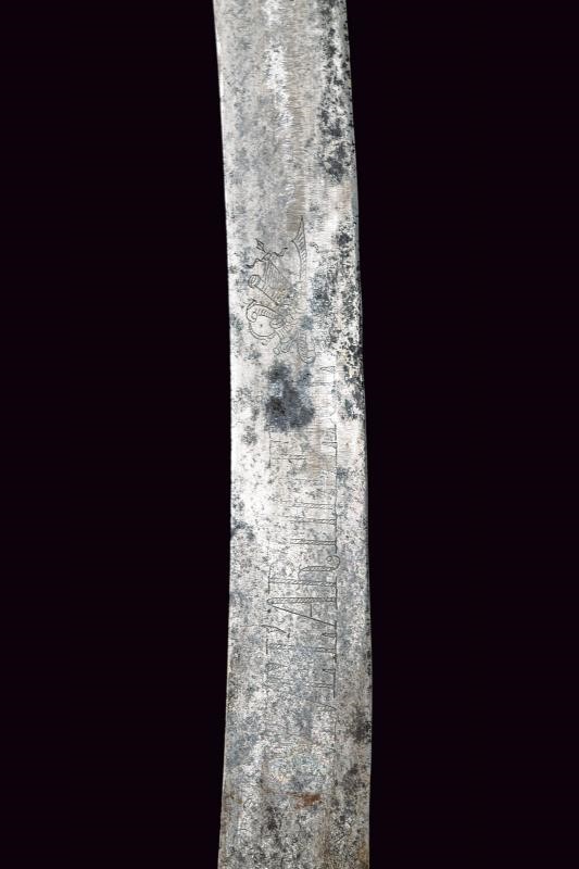 Raro sabro da artiglieria Mod. 1777, Piemonte, lunghezza 70 cm