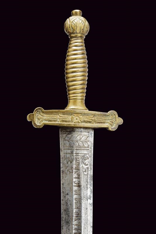 Daga della Guardia Civica Lombarda, Lombardia, lunghezza 64 cm